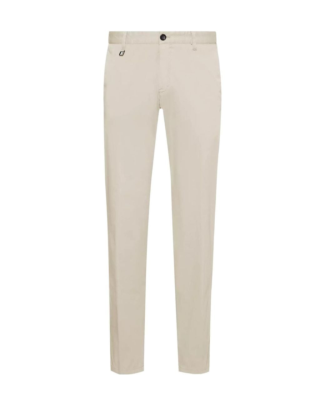Boss Natural Cotton Slim Fit Trousers for men