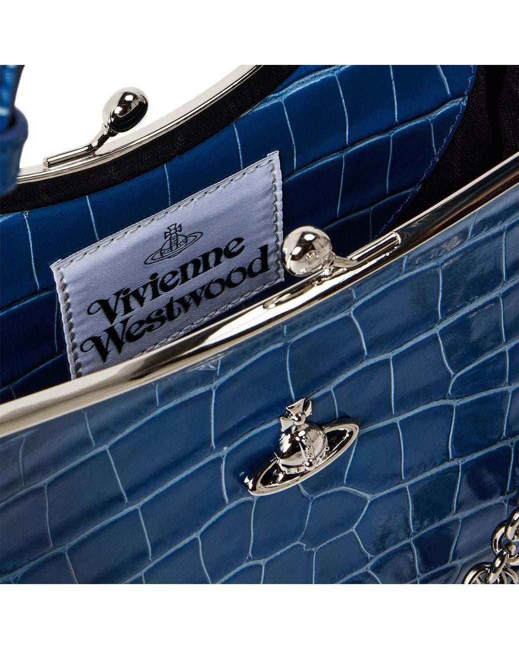 Vivienne Westwood Blue Compact Shoulder Bag