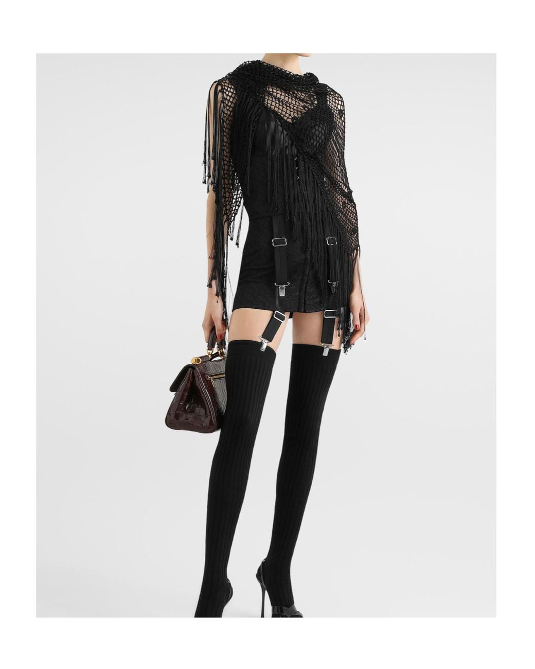Dolce & Gabbana Black Bustier Top