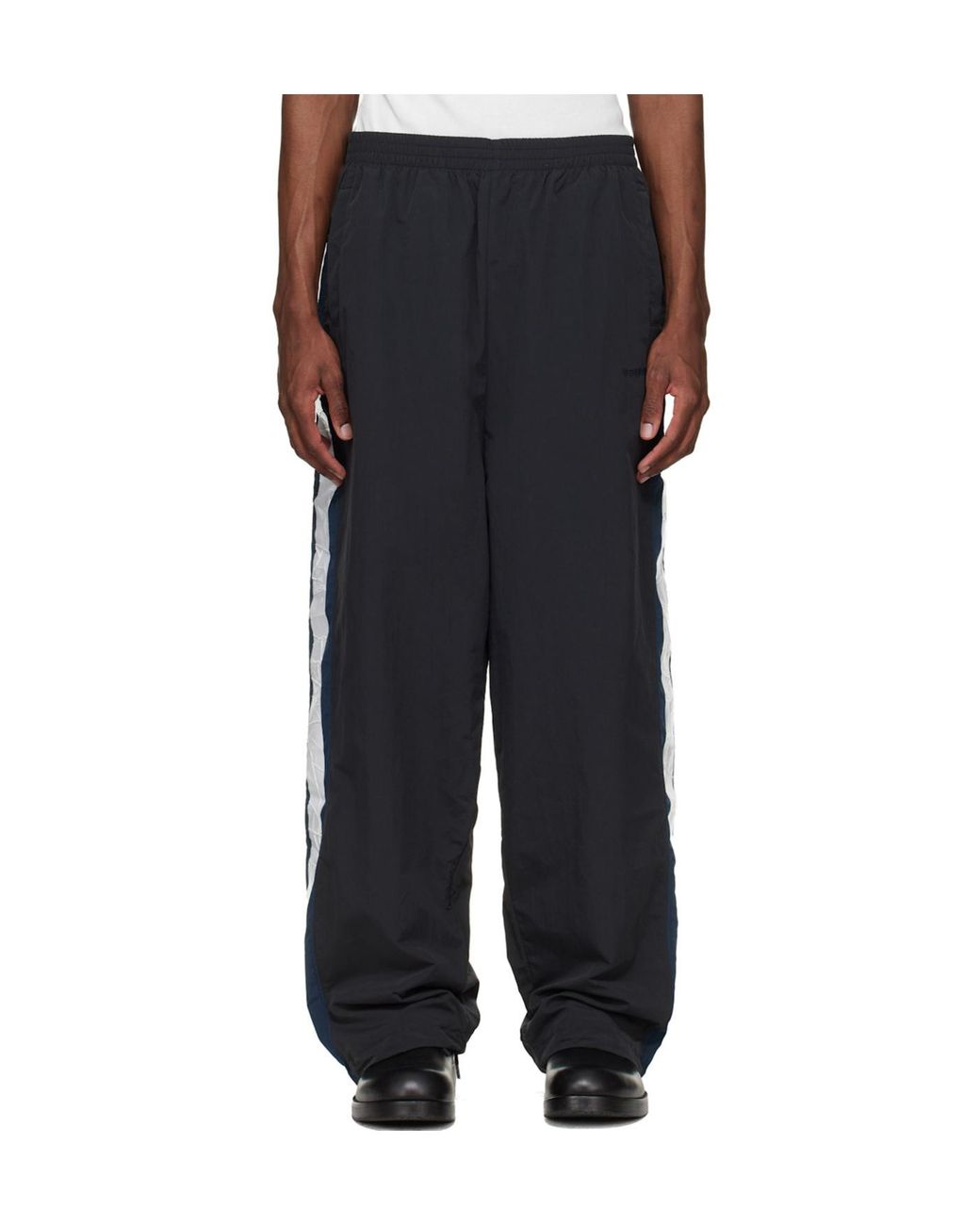 Vetements Black Striped Wide-Leg Track Pants for men