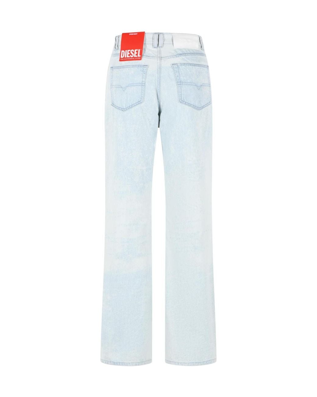 DIESEL Blue Sent Washed Straight-Leg Jeans