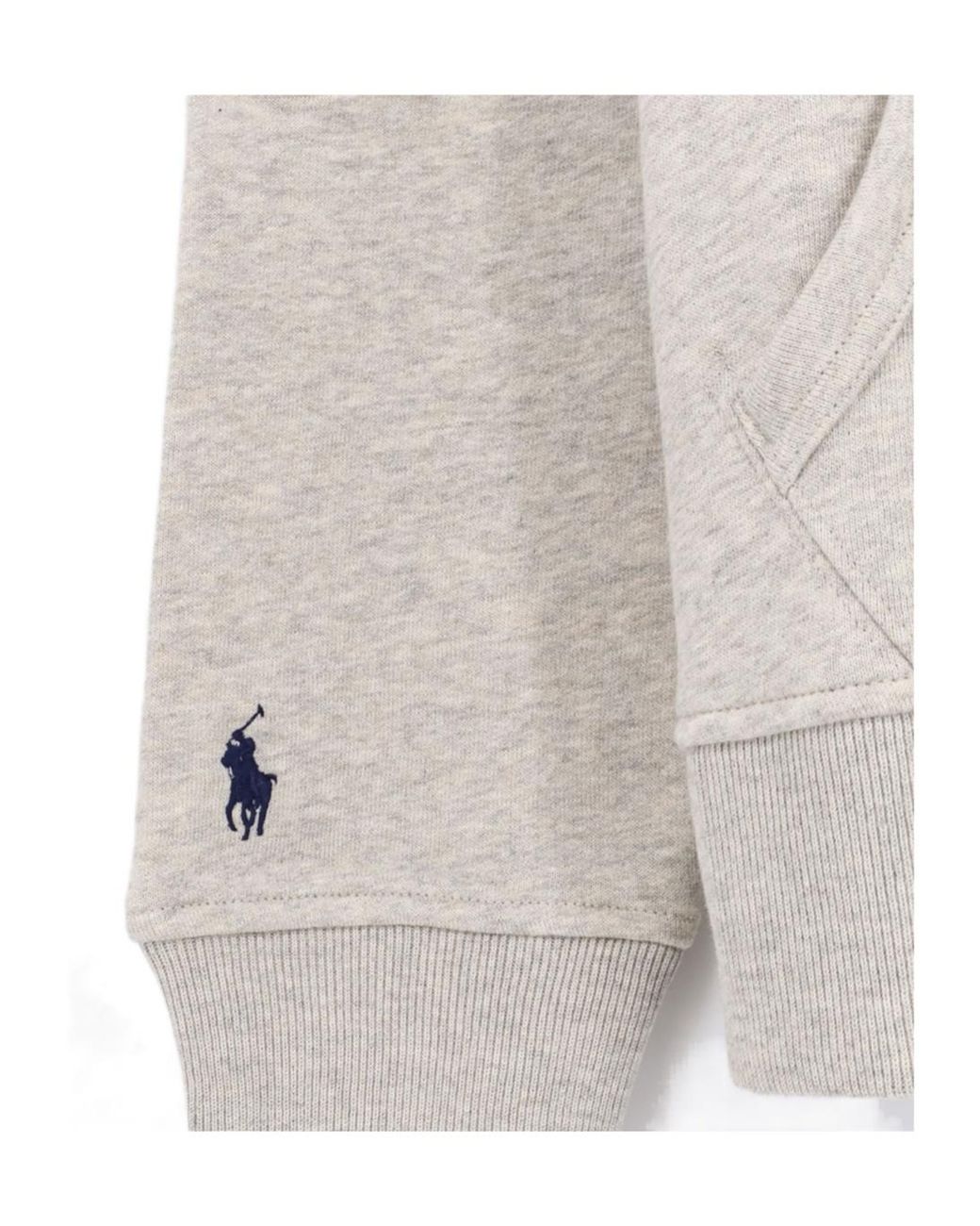 Polo Ralph Lauren White Logo Fleece Hoodie for men
