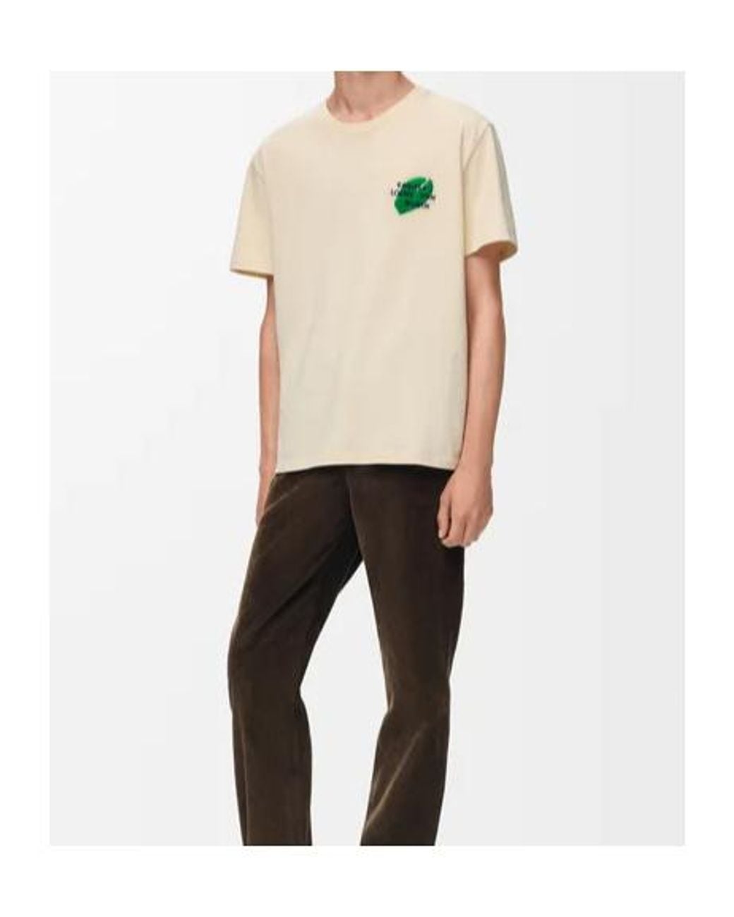 Loewe White Cosima Von Bonin Embroidered T-Shirt for men