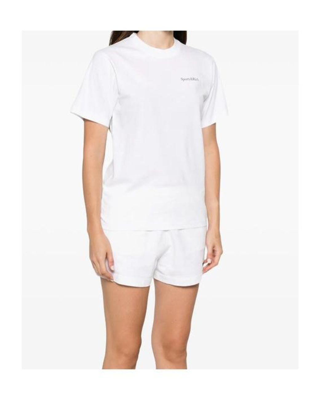 Sporty & Rich White Short-Sleeved T-Shirt