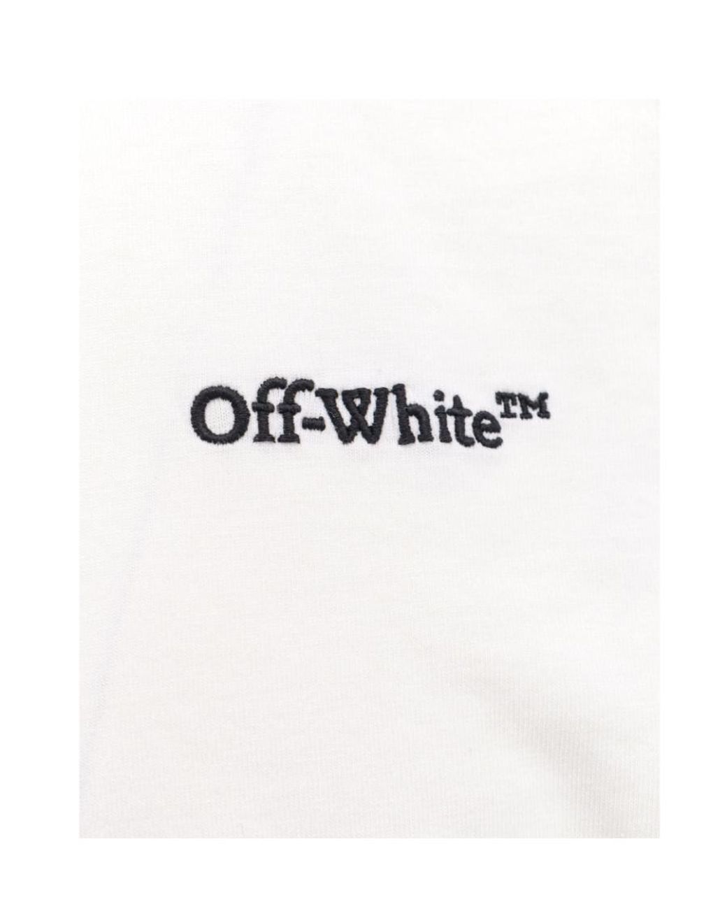 Off-White c/o Virgil Abloh White Logo Detailed Crewneck T-Shirt for men