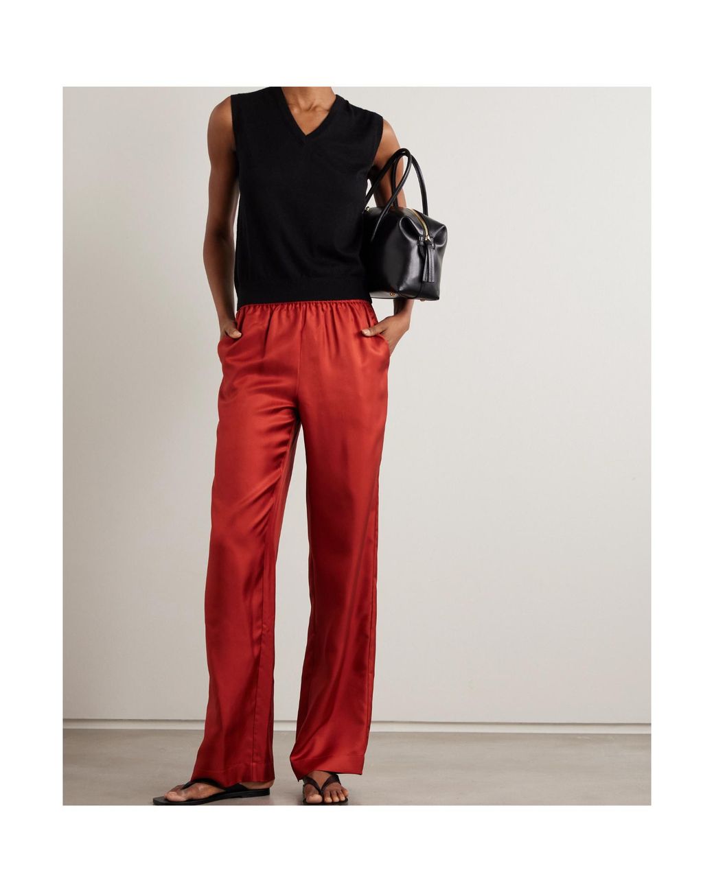 Lisa Yang Black V-Neck Knitted Vest