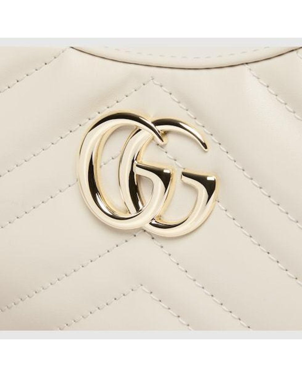 Gucci Natural Gg Marmont 2.0 Mini Shoulder Bag