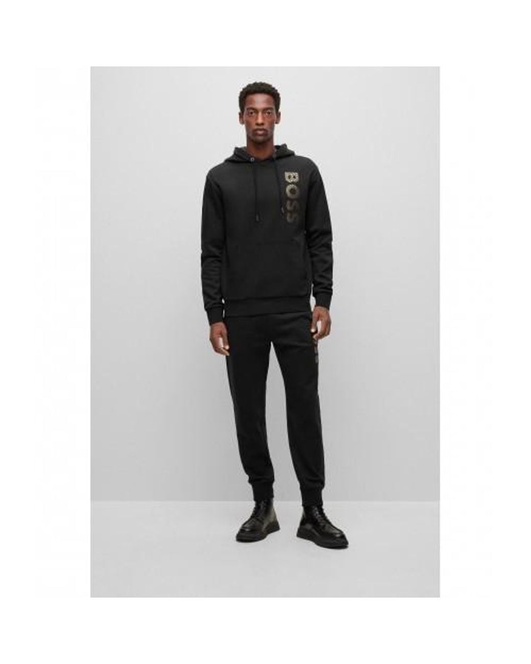Boss Black Seeger Cotton Hoodie for men