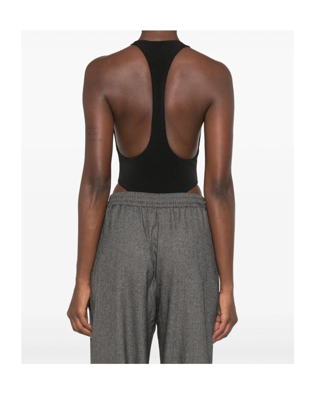 ANDAMANE Black Fonda Bodysuit