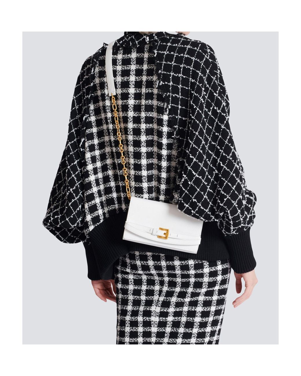 Balmain White Shuffle Chain Linked Wallet