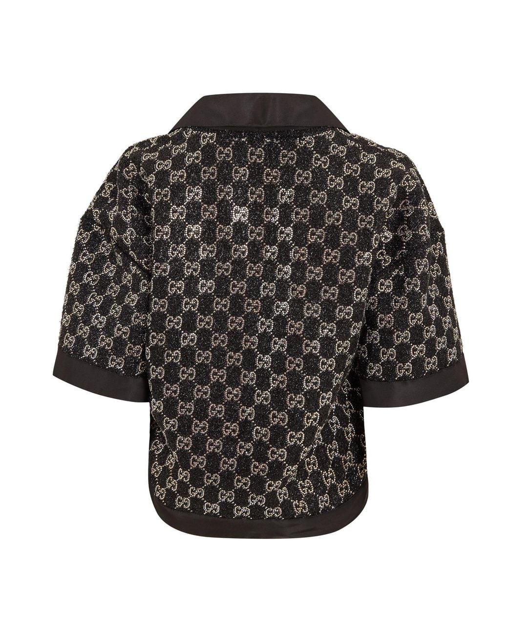 Norma Kamali Black Sequined Short Top