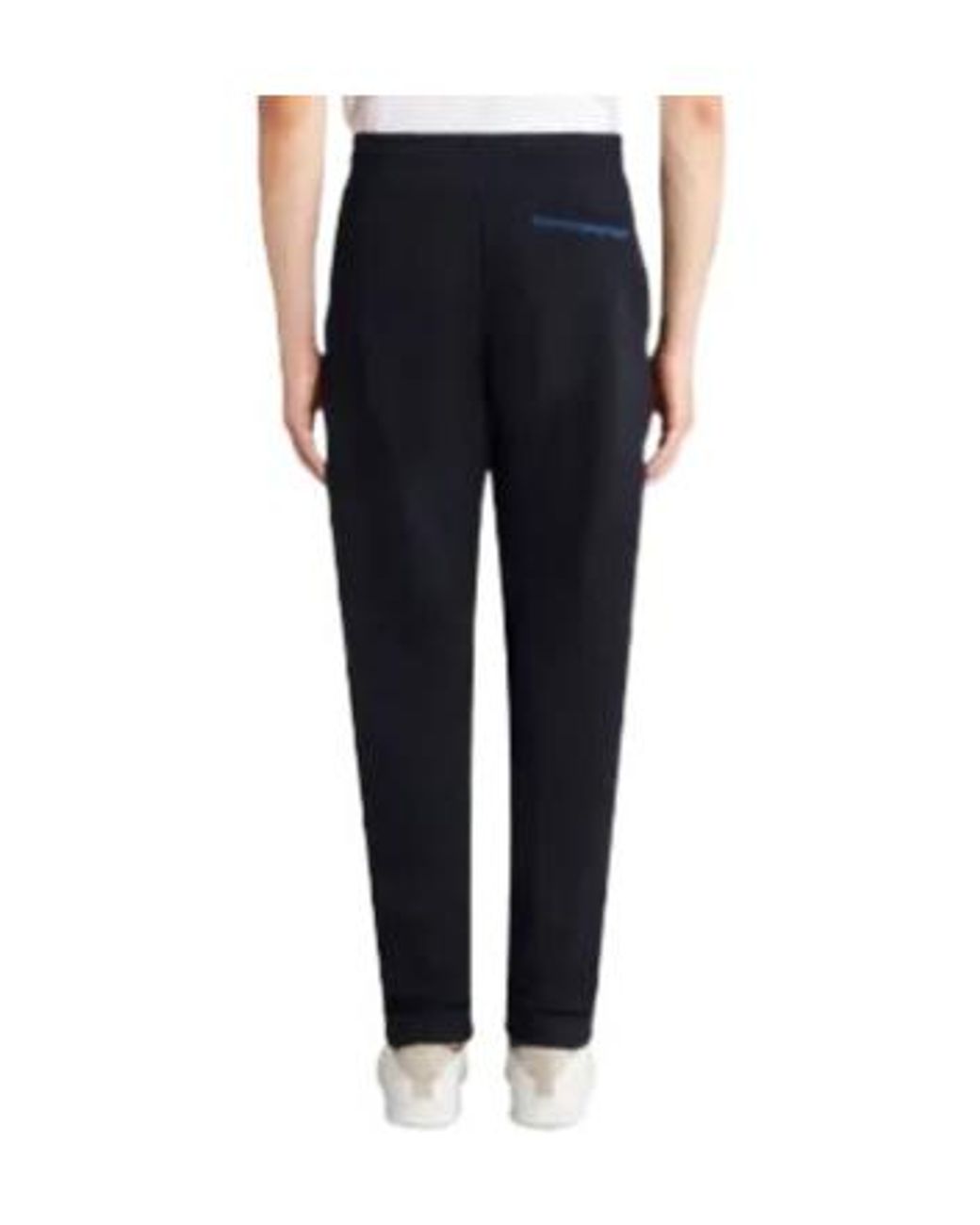Etro Blue Fleece Trousers With Greca for men