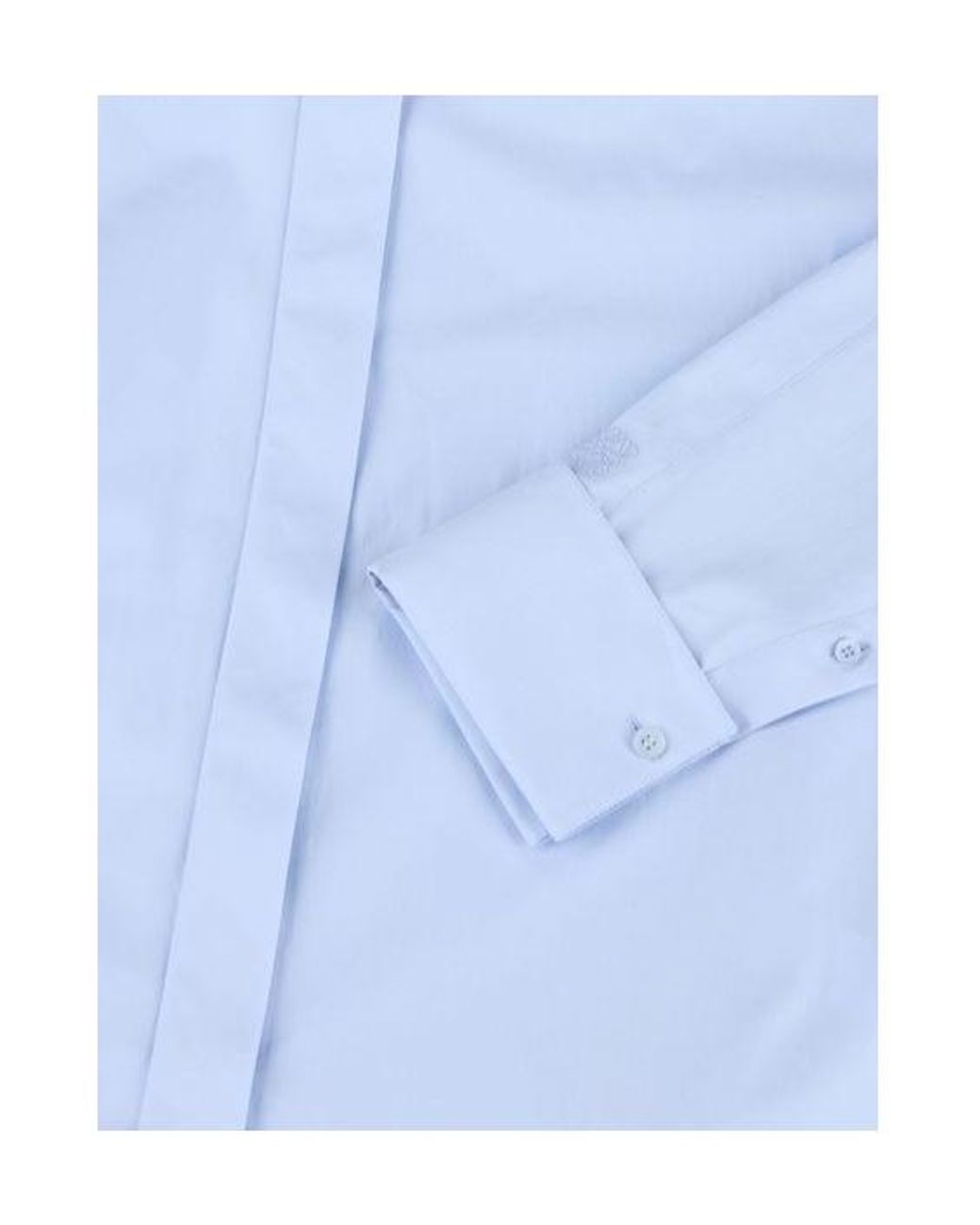 Loewe Blue Curved Hem Buttoned Shirt