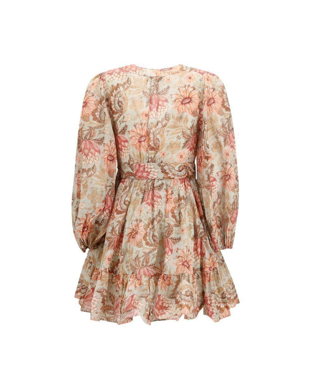 Zimmermann Pink Daylight Mini Wrap Dress