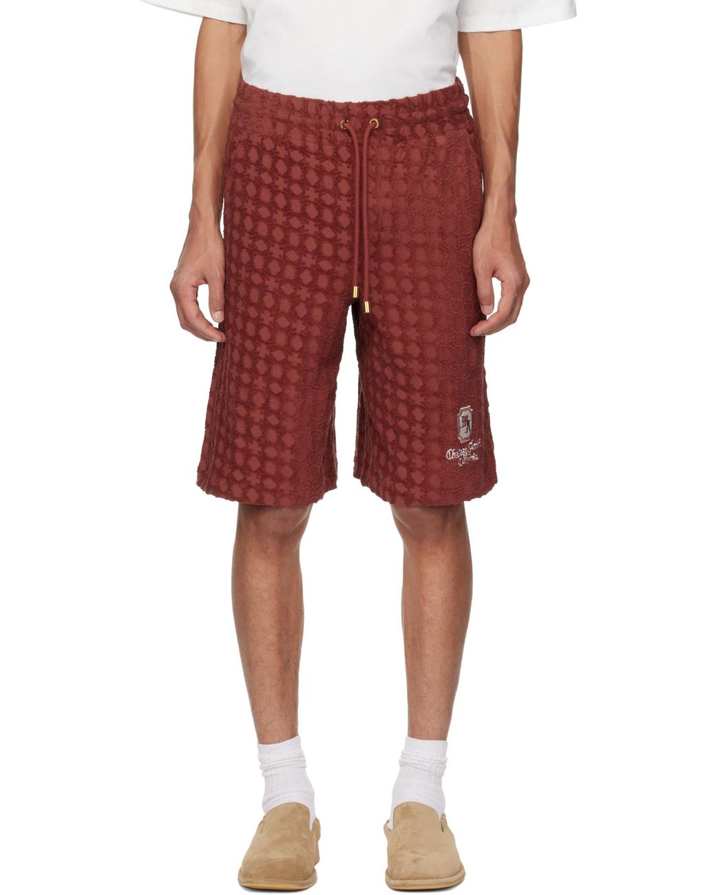 Amiri Logo Embroidered Drawstring Shorts for men