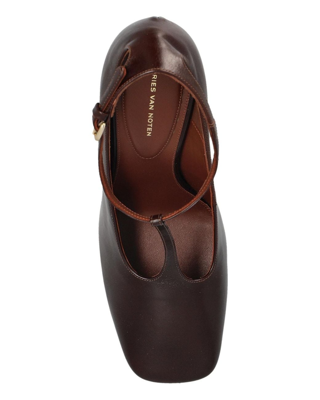 Dries Van Noten Black Wedge Heel Shoes