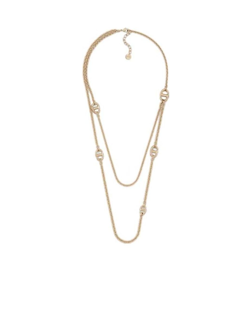Dior Metallic Cd Necklace
