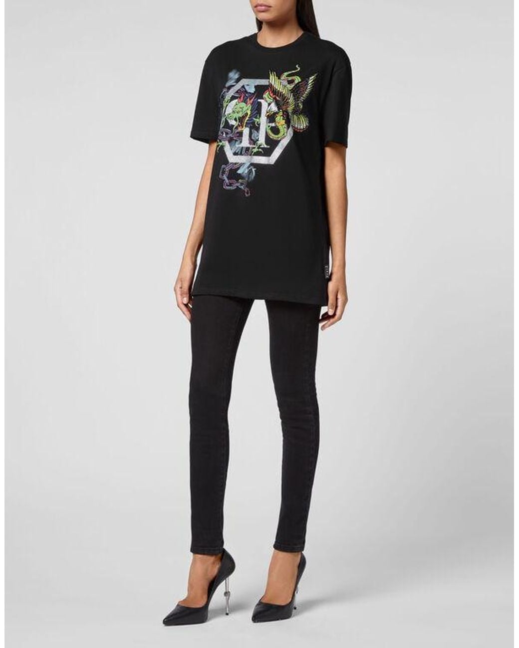 Philipp Plein Black Logo Short-Sleeved T-Shirt
