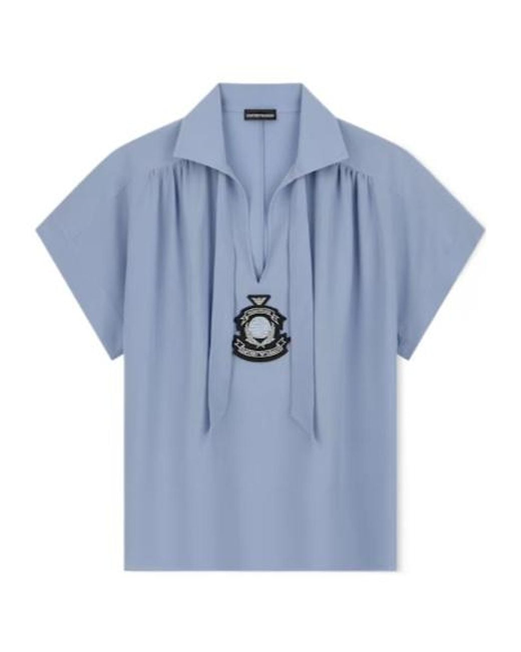 Emporio Armani Blue Short-Sleeved Polo Shirt