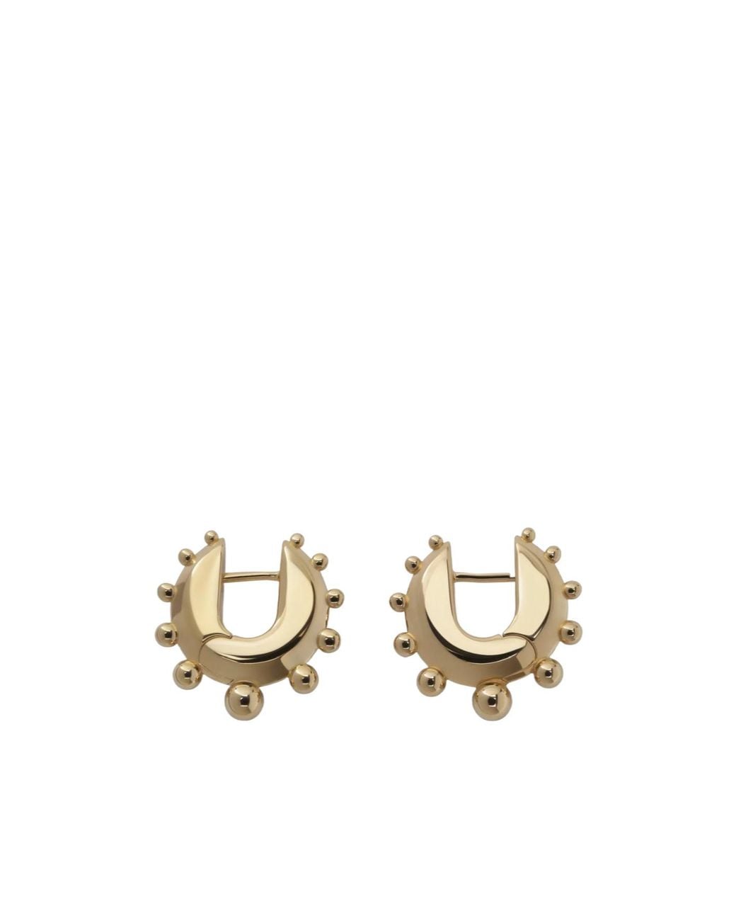 Phoebe Philo Metallic Hoop Earrings