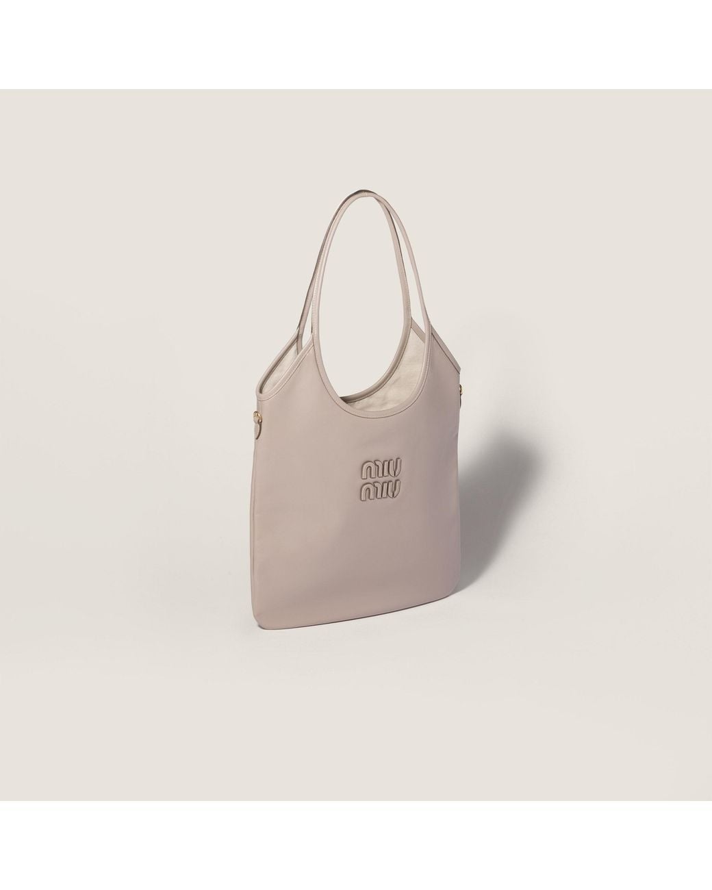 Miu Miu Gray Ivy Leather Bag