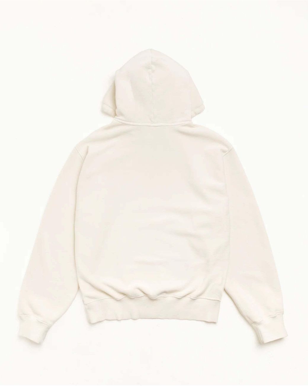 Stussy White Block Sport Hoodie Garment Dyed for men
