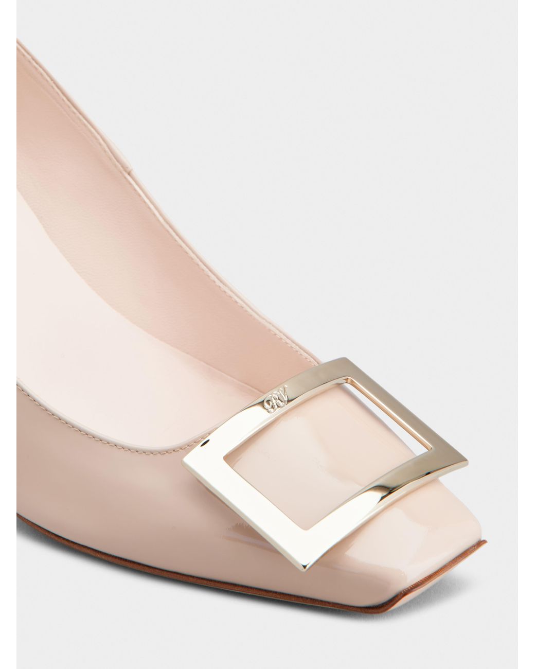 Roger Vivier Pink Trompette Embellished Buckle Pumps