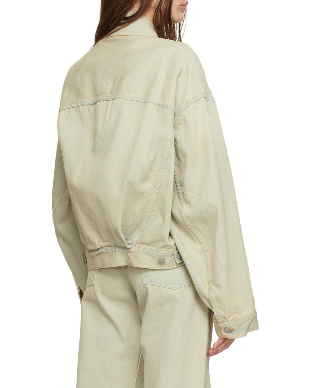Acne Natural Faded-Wash Denim Jacket