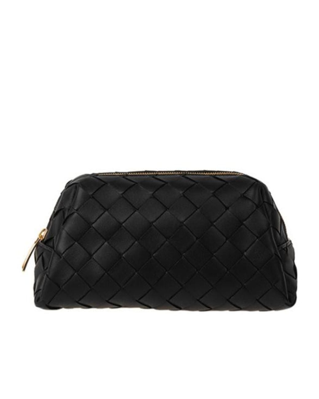 Bottega Veneta Black Woven Clutch