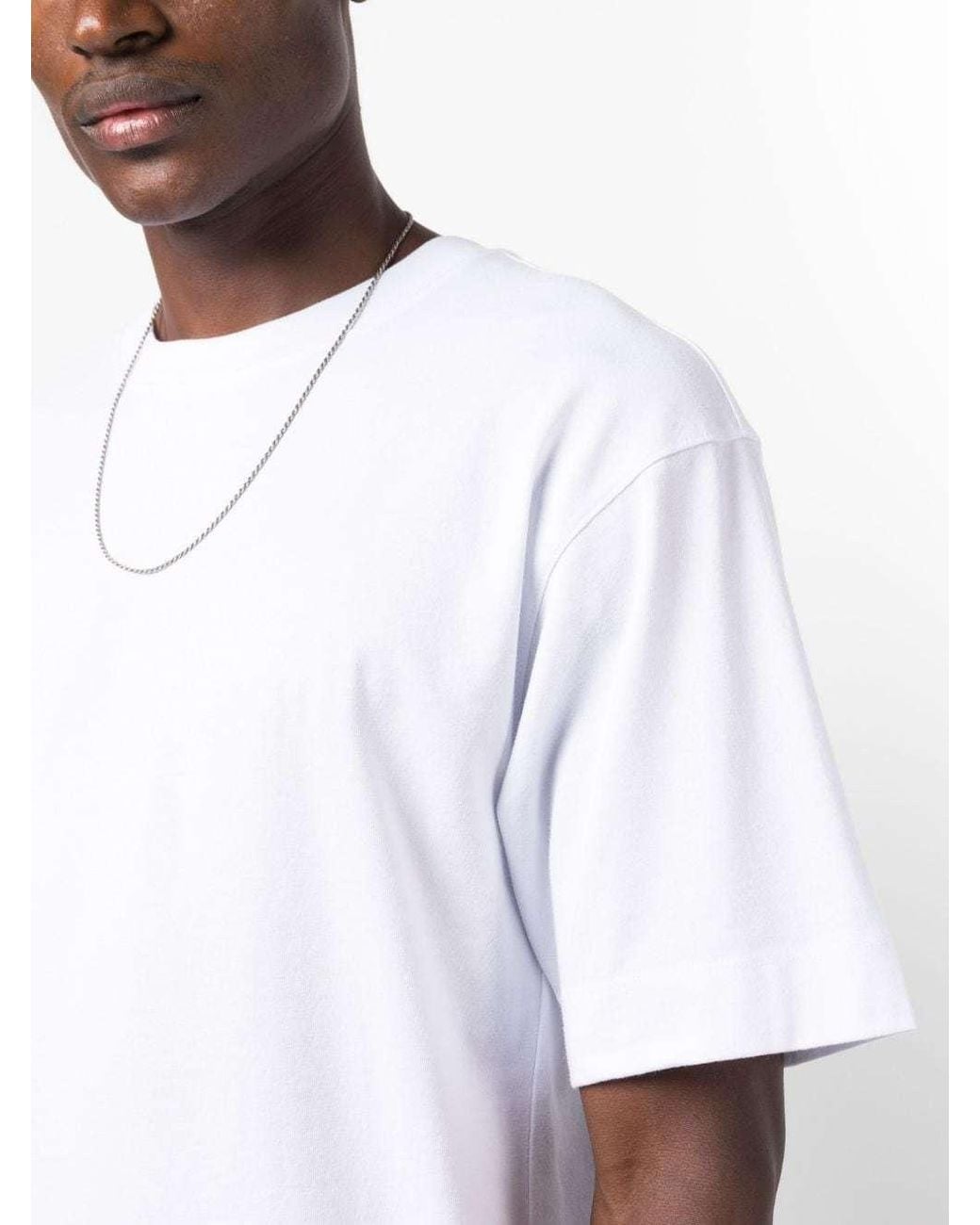 Dries Van Noten White Short-Sleeved T-Shirt for men