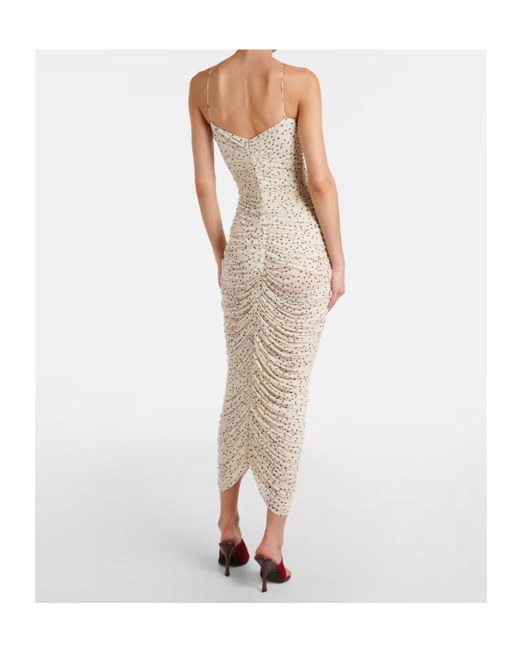Magda Butrym White Floral Applique Dress