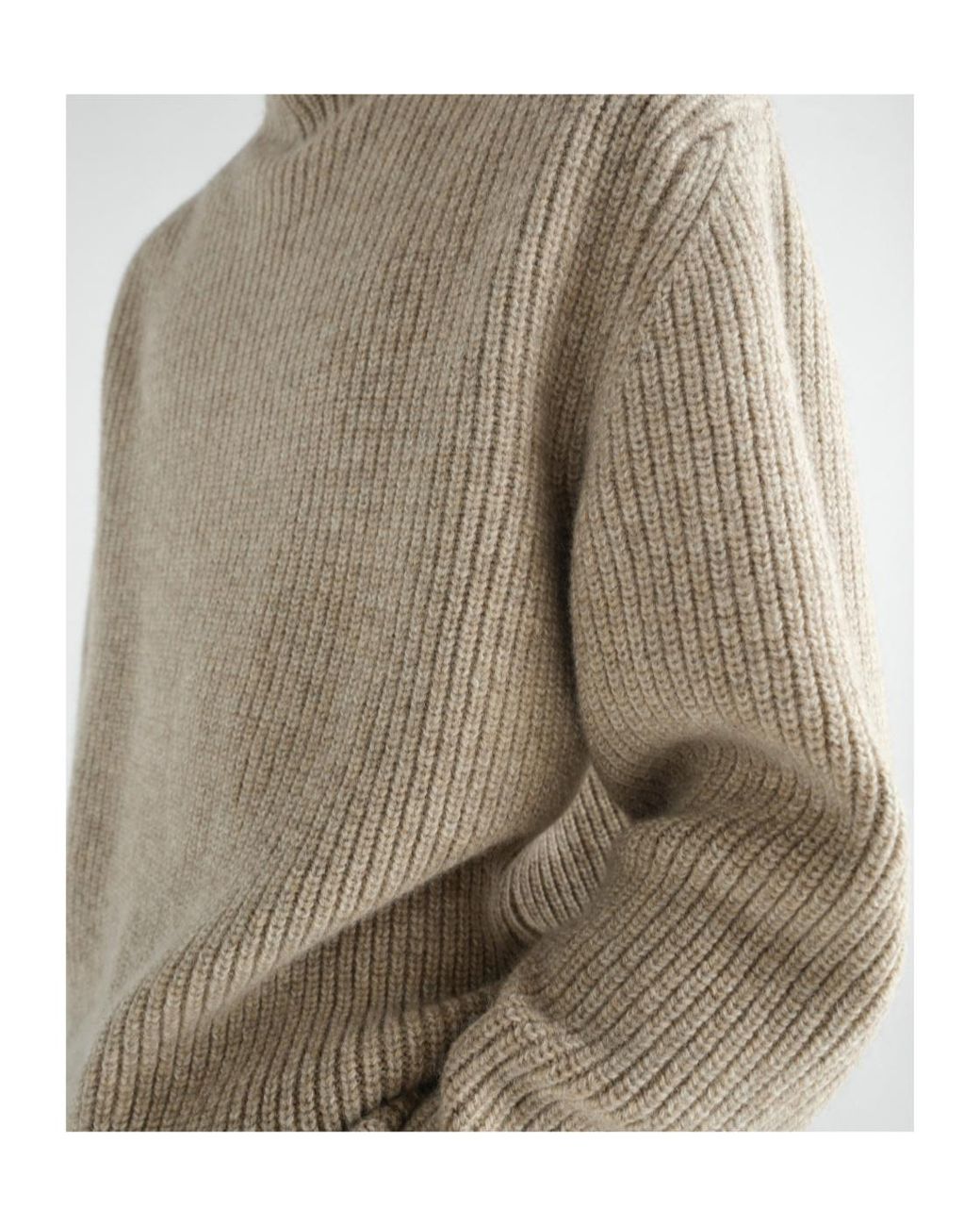 Lemaire Natural Mélange Turtleneck Knitted Jumper for men