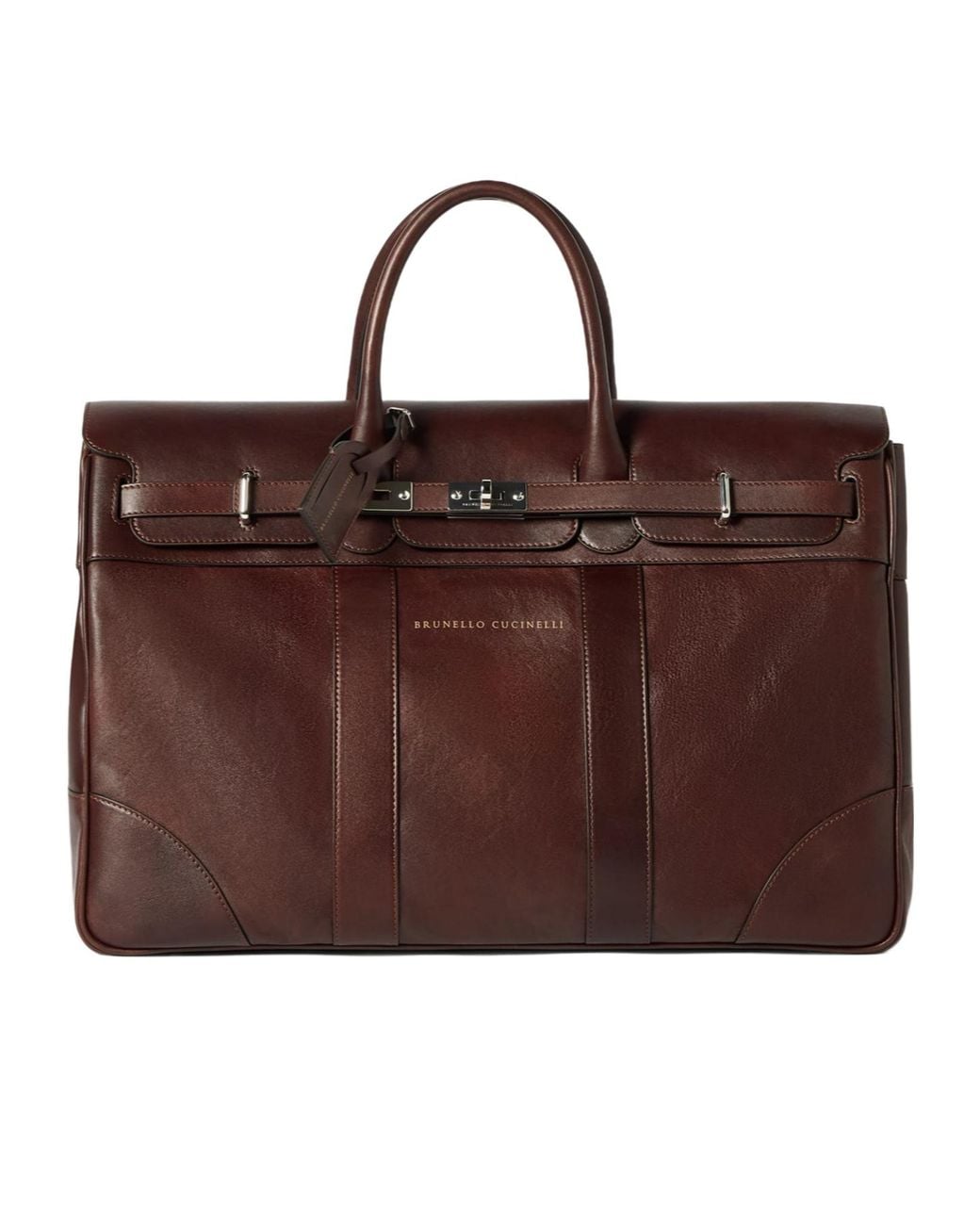 Brunello Cucinelli Brown Calfskin Country Bag for men