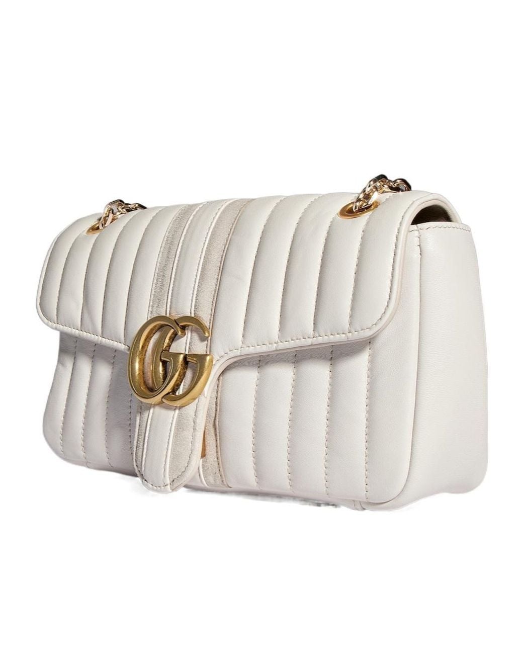 Gucci Natural Jetset Gg Marmont Medium Shoulder Bag