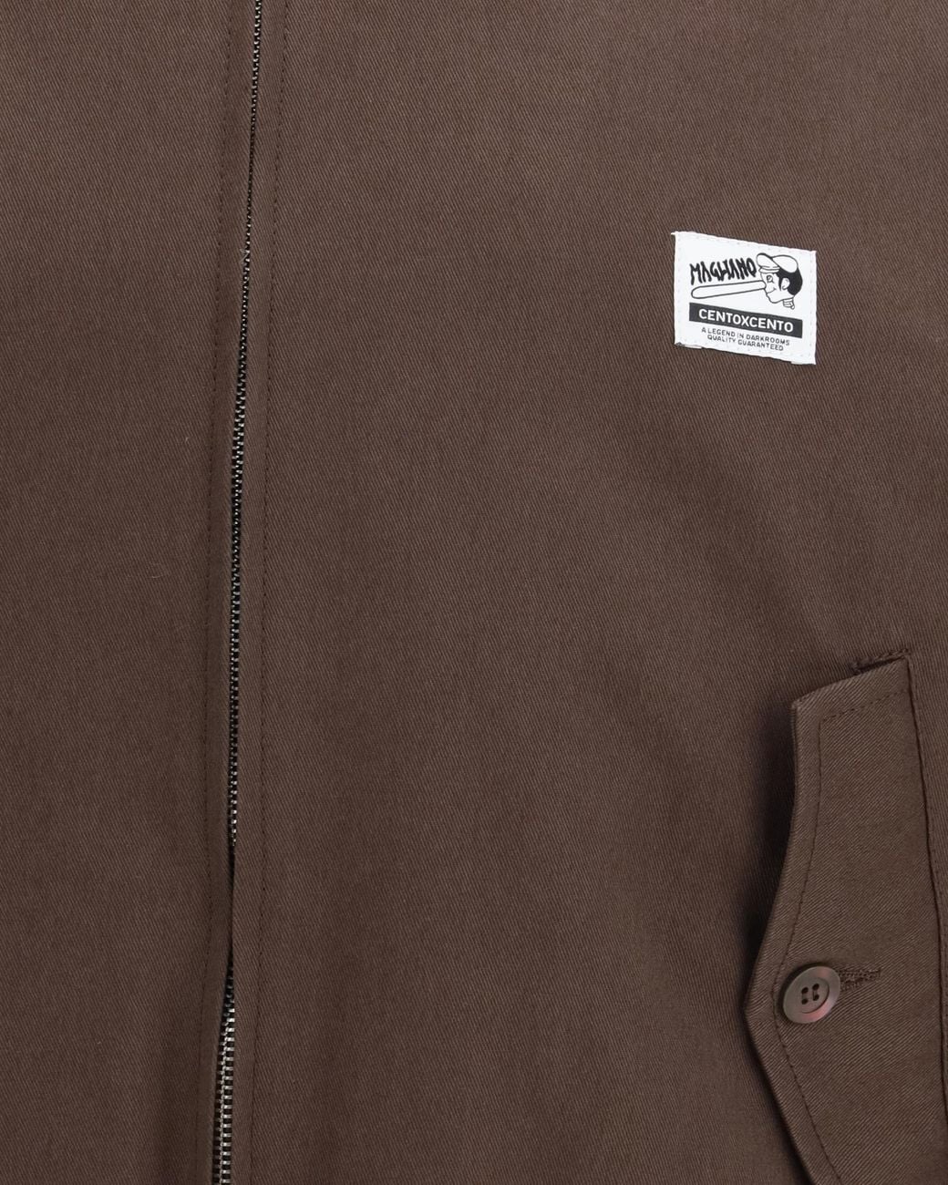 Magliano Brown Work Zip Jacket for men