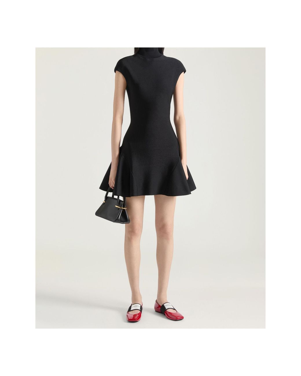 Givenchy Black Flared Mini Dress