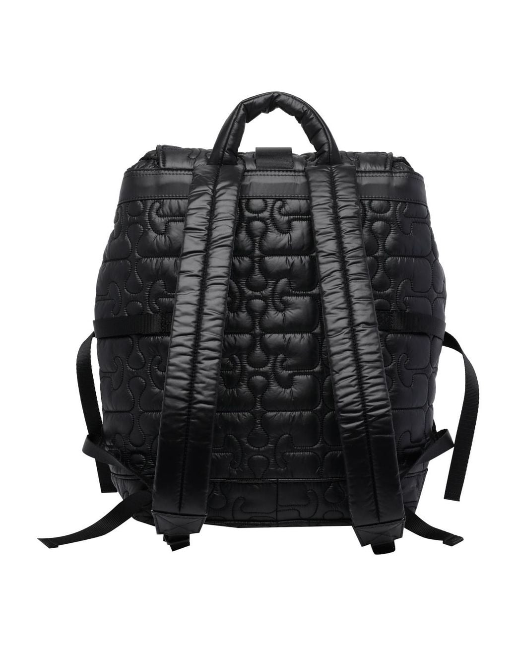 Ganni Black Quilted Backpack