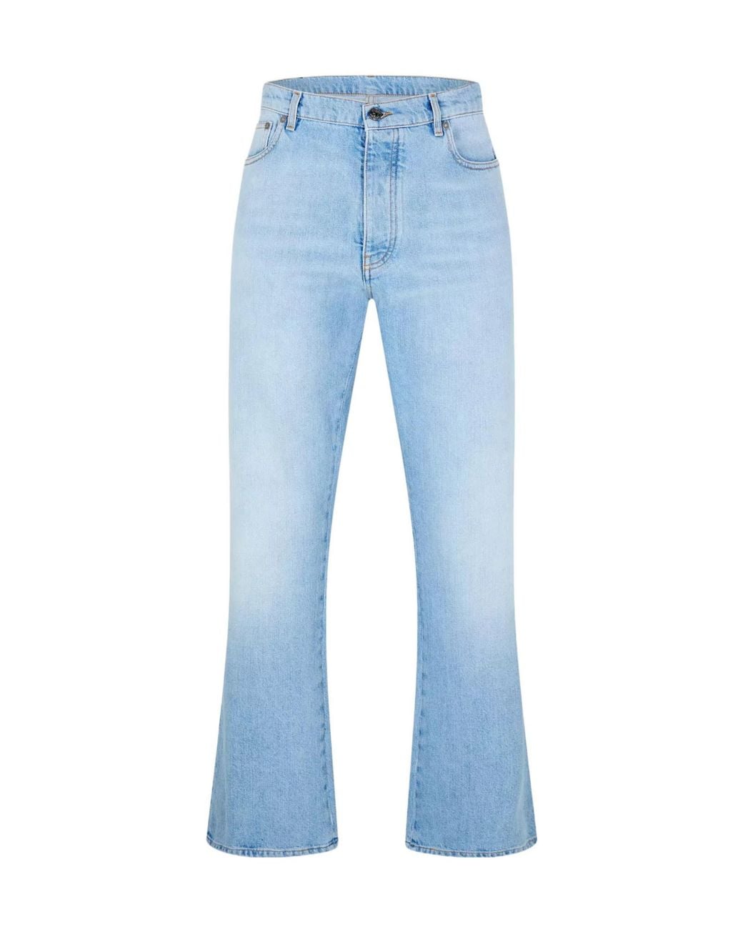 Off-White c/o Virgil Abloh Blue Diag Relax Relaxed Straight Leg Jeans for men