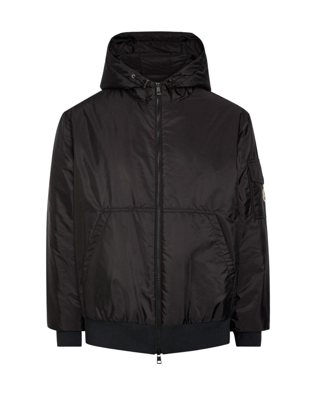Moncler Black Waterproof Down Jacket for men