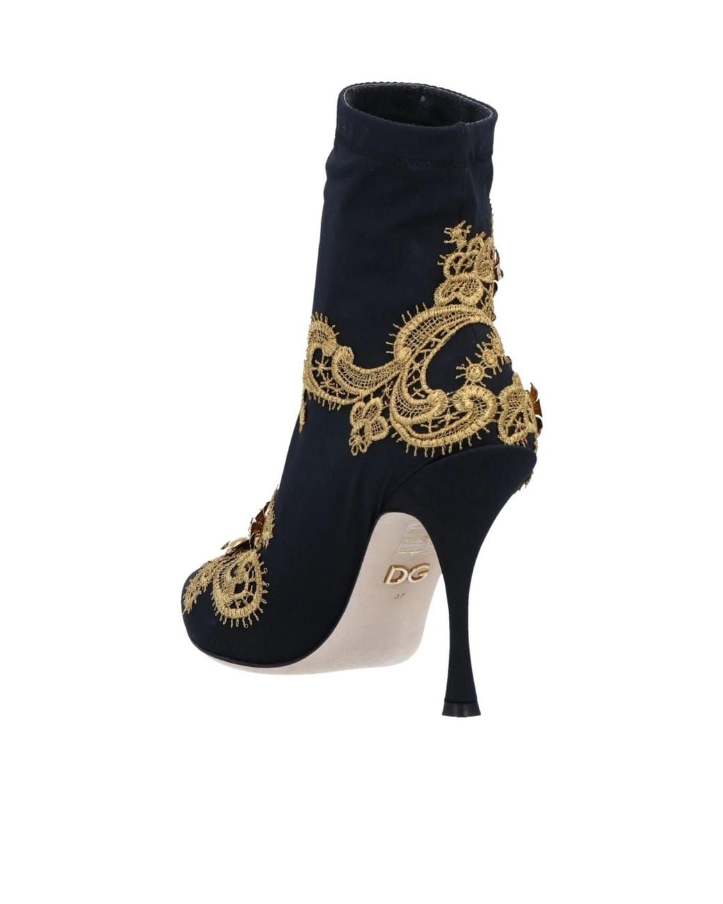 Dolce & Gabbana Blue Plain Colour Ankle Boot