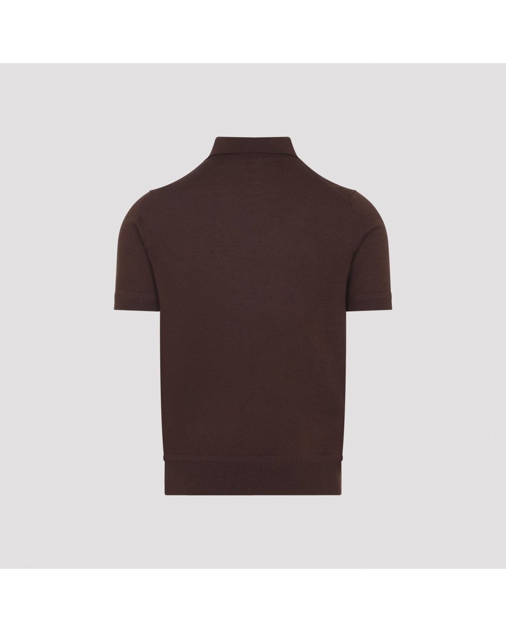 Tom Ford Brown Short-Sleeved Polo Shirt for men
