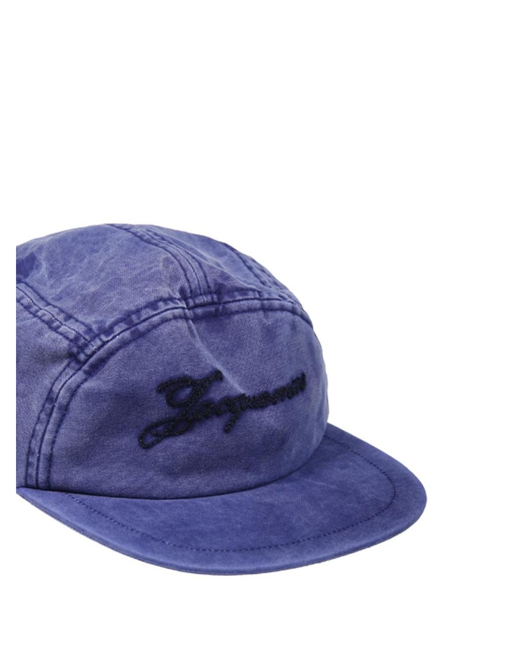 Jacquemus Blue Logo Embroidered Cap for men