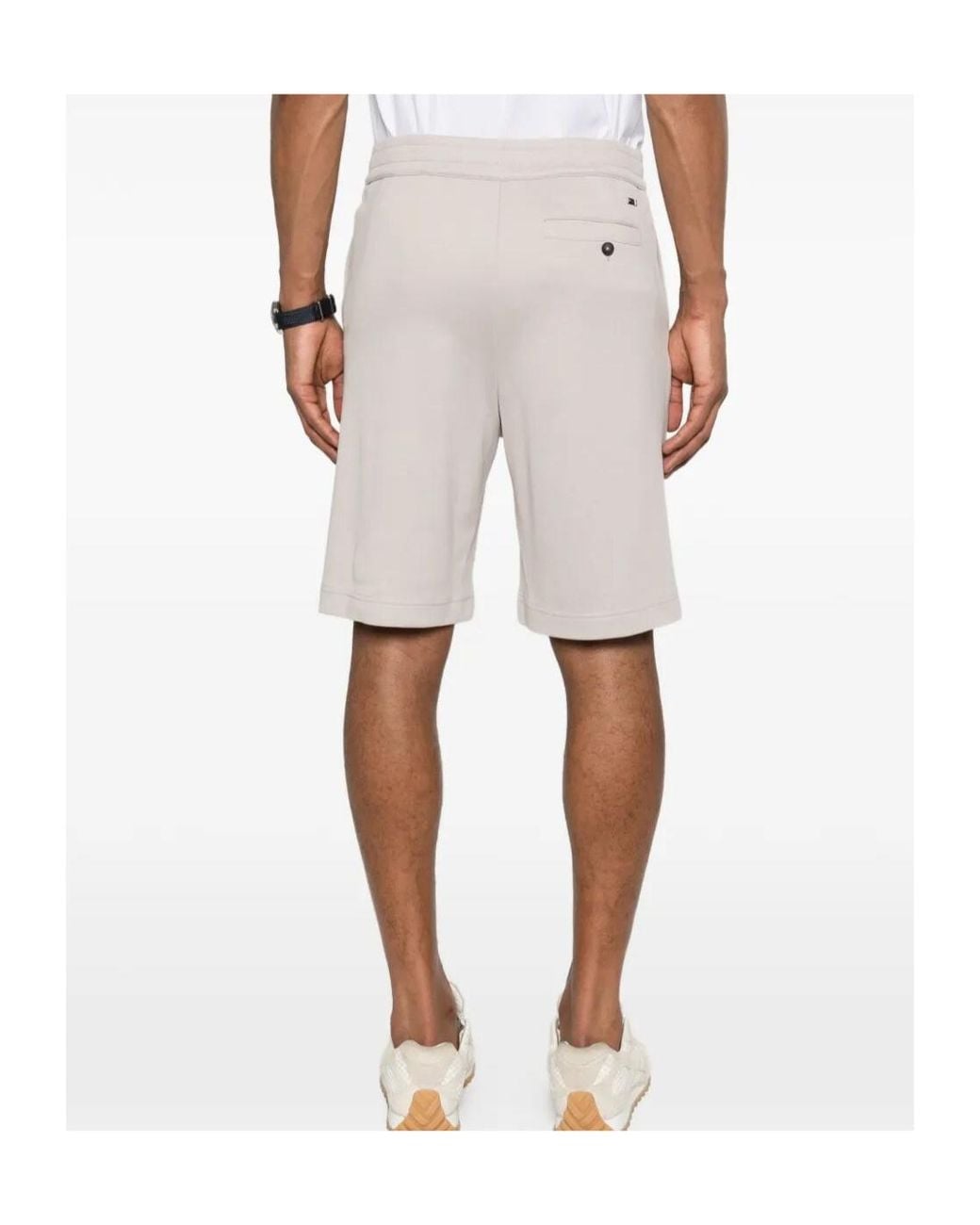 Herno White Buttoned Shorts for men