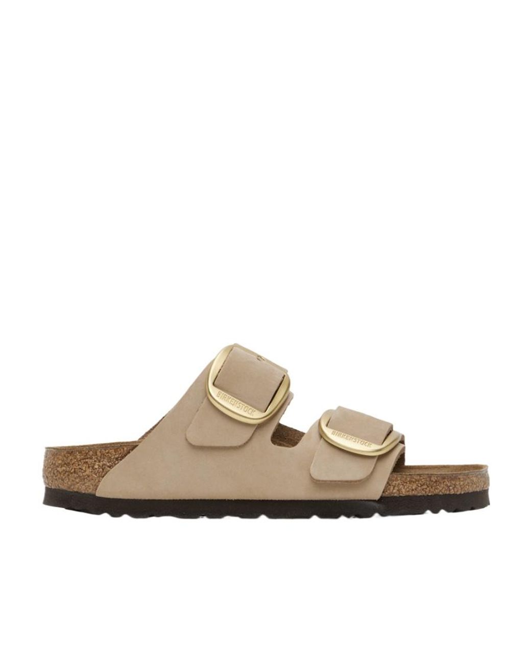 Birkenstock White Arizona Big Buckle Slip-On Sandals