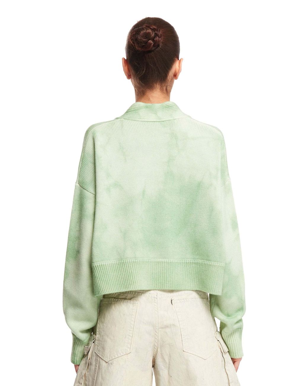 Alanui Green Magic Journey Tie-Dye Cardigan
