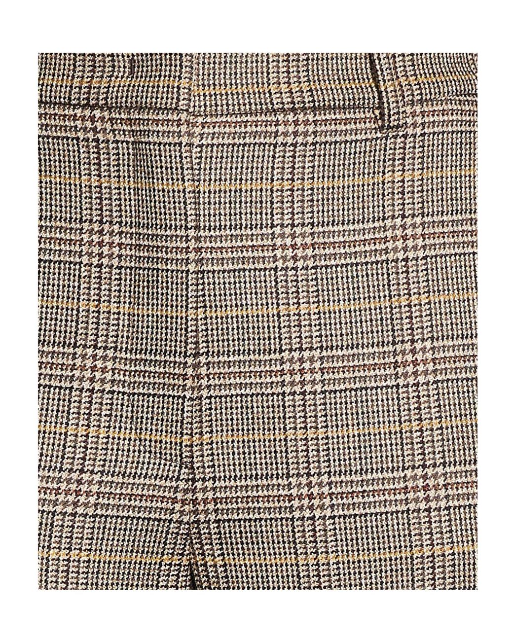 Weekend by Maxmara Gray Plaid Flared Pants