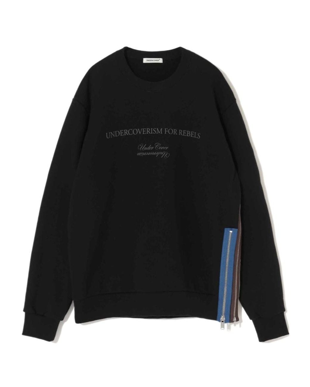 Undercover Black Logo Printed Crewneck Sweatshirt for men