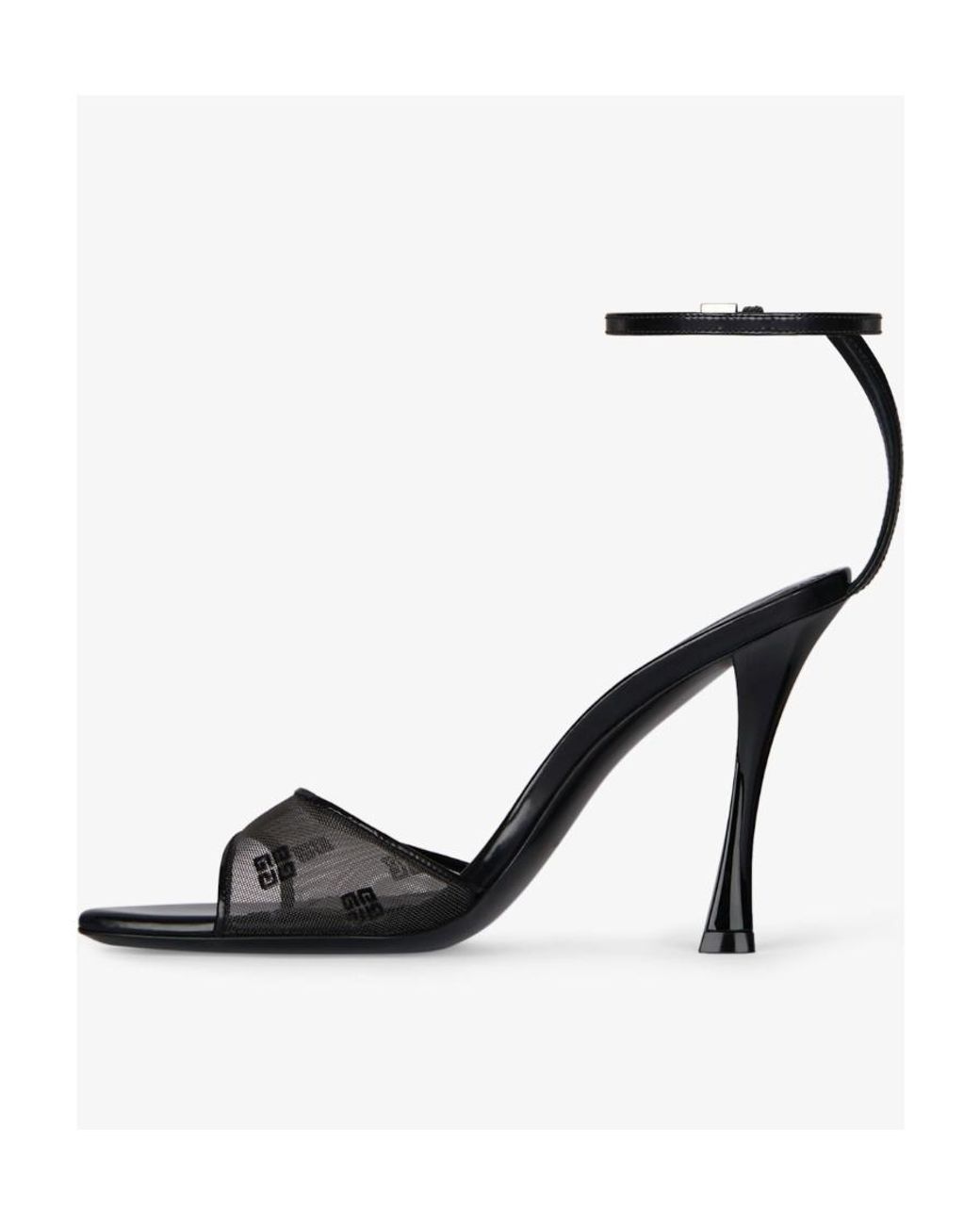 Givenchy White 4G Mesh Stitch Sandals