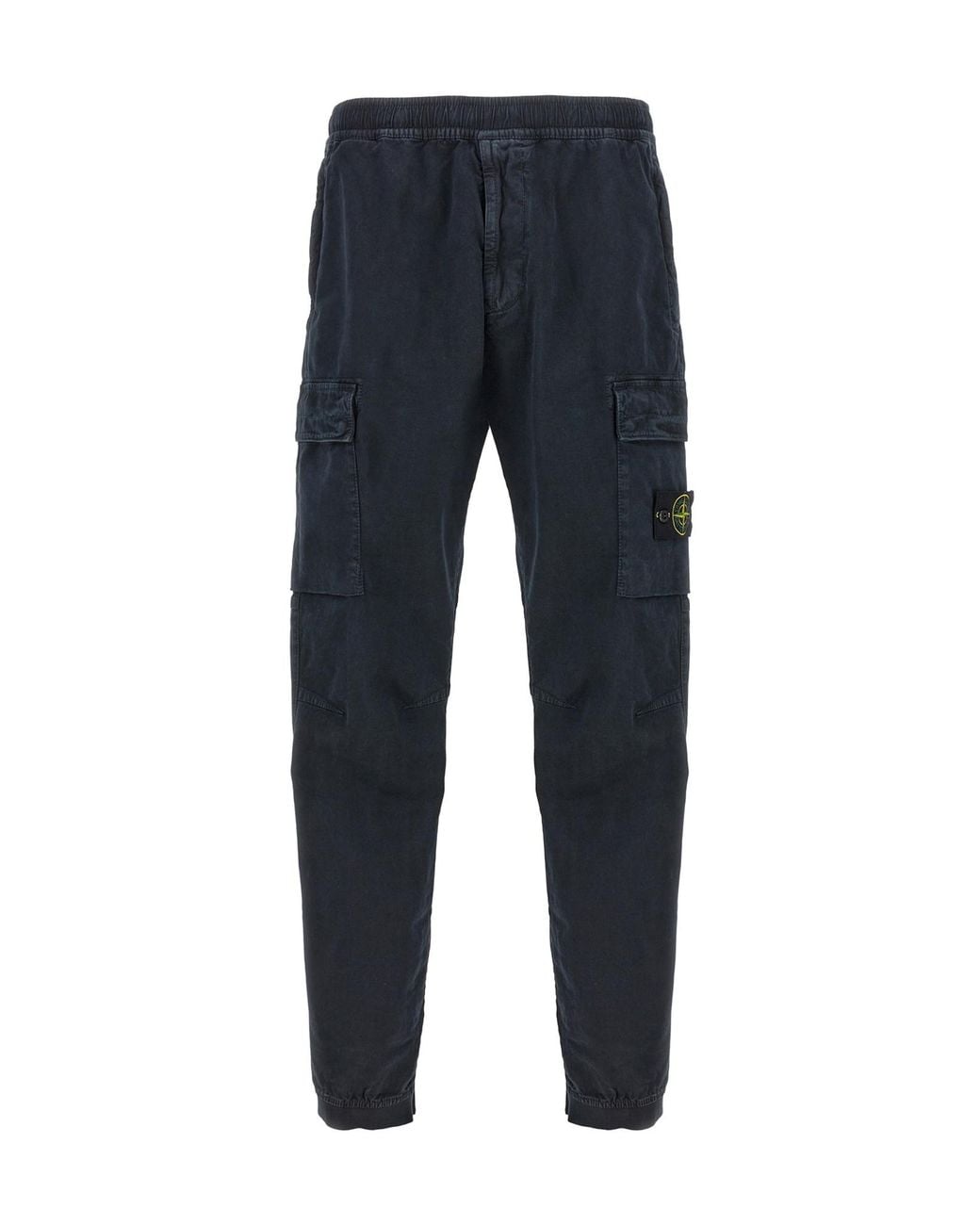 Stone Island Blue Regular Tapered Fit Cargo Pants for men