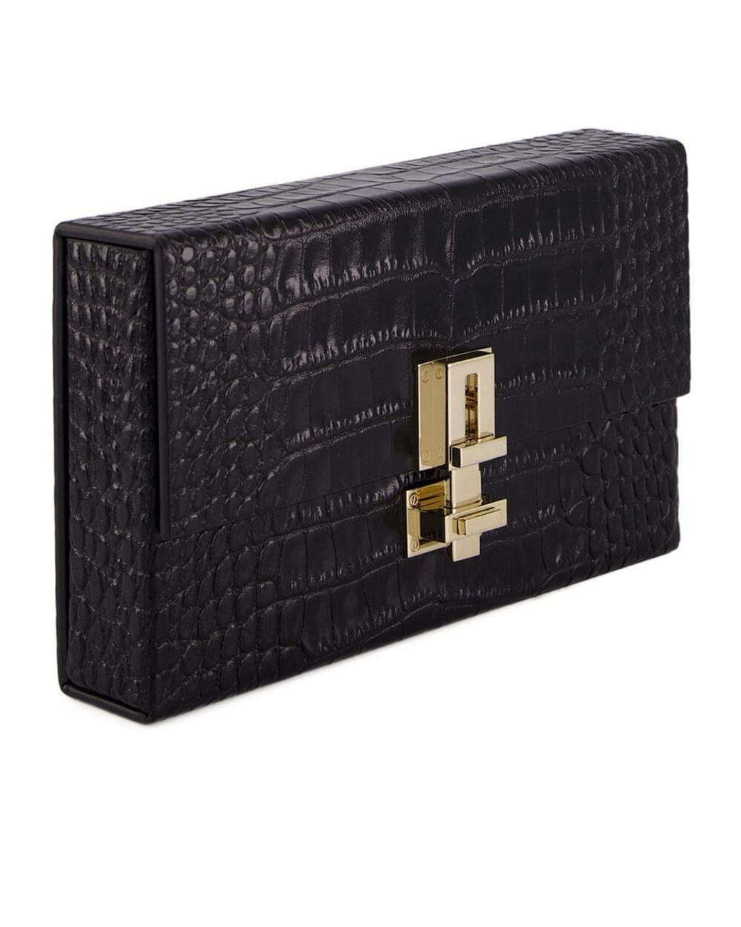 Tom Ford Black Embossed Box Pouch